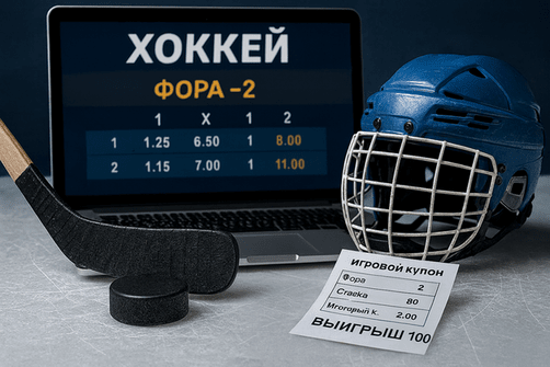 Фора 2 в хоккее: как работает ставка и почему ею пользуются опытные игроки