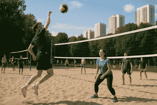 Где играют в волейбол: от уличных площадок Москвы до профессиональных арен