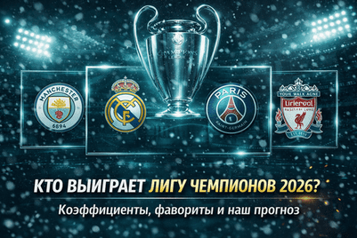 Кто выиграет Лигу чемпионов 2026? Коэффициенты, фавориты и наш прогноз