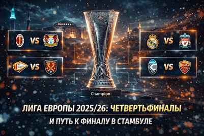 Лига Европы 2025/26: четвертьфиналы и путь к финалу в Стамбуле